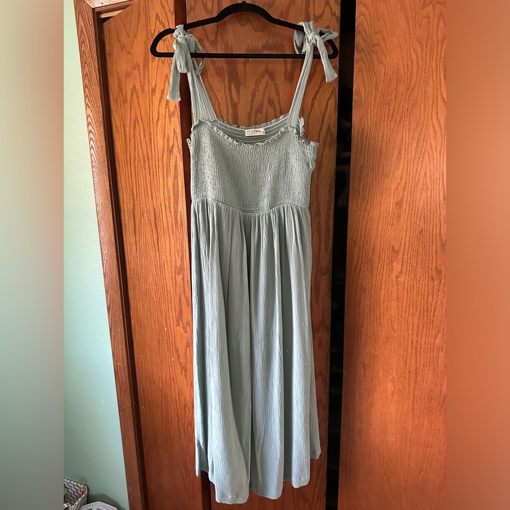 Hello MIZ Tie Strap Maternity Dress